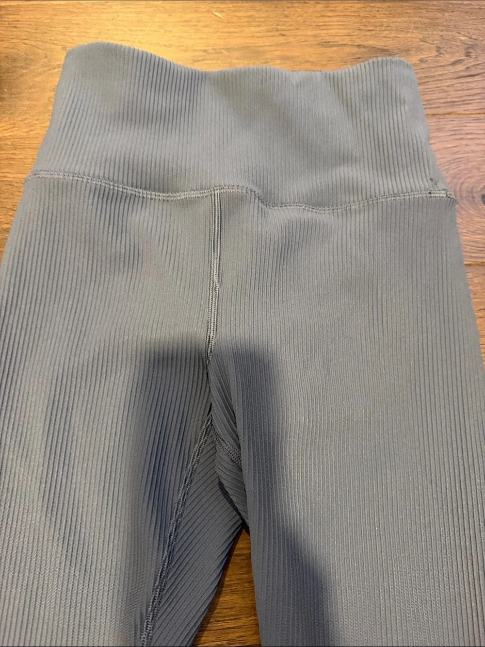 Athleta Elation RibHigh-Waist Tight Leggings - Dusty Blue Size XS - P11